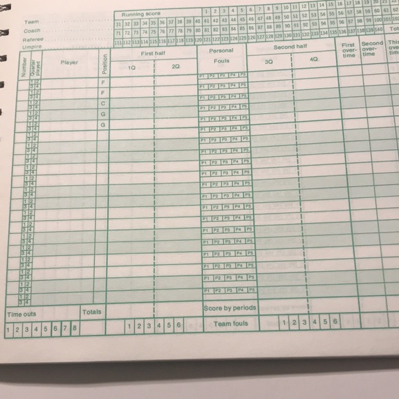 NWOT Wilson Basketball Score Book - Picture 3 of 7